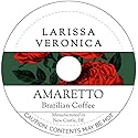 Amaretto Brazilian Coffee (Single Serve K-Cup Pods) (Gourmet, Naturally Flavored, Whole Coffee Beans) (12 pods, ZIN: 571138) - 2 Pack