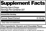 Fennel Seed - Glycerite Liquid Extract (1:5) - Chocolate Flavored (1 fl oz, ZIN: 428223) - 2 Pack