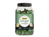 Bali's Best Ginger Chews, Spicy Original Flavor, 1 Pound Jar, Individually Wrapped Soft Candy, Made with 100% Real Ginger, Digestive Health Support