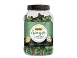 Bali's Best Ginger Chews, Spicy Original Flavor, 1 Pound Jar, Individually Wrapped Soft Candy, Made with 100% Real Ginger, Digestive Health Support