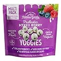 Nature's Garden Probiotic Mixed Berry Yoggies, 21oz (30 x 0.7oz) - Yogurt Covered Fruit Snack, High Fiber, Real Fruit Pieces, Fruit Snack Packs