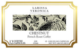 Chestnut French Roast Coffee (Single Serve K-Cup Pods) (Gourmet, Naturally Flavored, Whole Coffee Beans) (12 pods, ZIN: 571943)