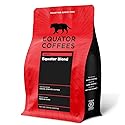 Equator Coffees, Equator Blend Ground Coffee, Medium Dark Roast, Fresh Roasted, Smooth Chocolate & Nutmeg Flavor Notes, Sustainable, 10.5 oz Bag
