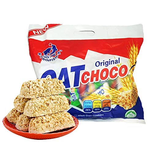 Oat Bars - Oatmeal chocolate, Healthy & Delicious Oat Original Choco Bar, Gluten Free, Non-GMO, Great Tasting Vegan On-The-Go Snack, can be mixed