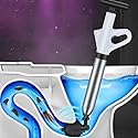HEPBAK Stainless Steel Toilet Pipe Dredger Pneumatic Household High-pressure Dredging Tool Set Thickened Wall Cylinder Sturdy And Safe (Color: gray)