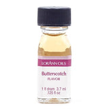 LorAnn Butterscotch SS Flavor, 1 dram bottle (.0125 fl oz - 3.7ml - 1 teaspoon)