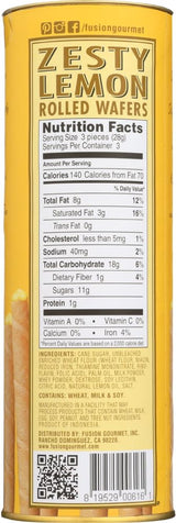 Dolcetto Lemon Rolled Wafers 3 Oz. (Pack of 12)