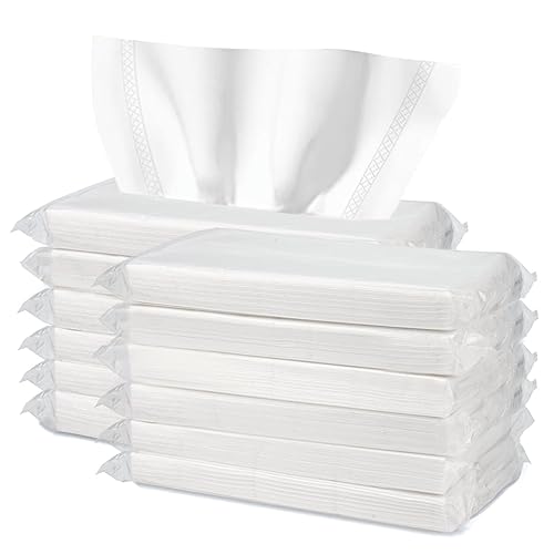 Car Tissue Refills, 600 Sheets Disposable Soft Facial Tissues Napkin, Travel Size Pack for Car Visor Tissue Holder or Purse, 50 Sheets per Pack