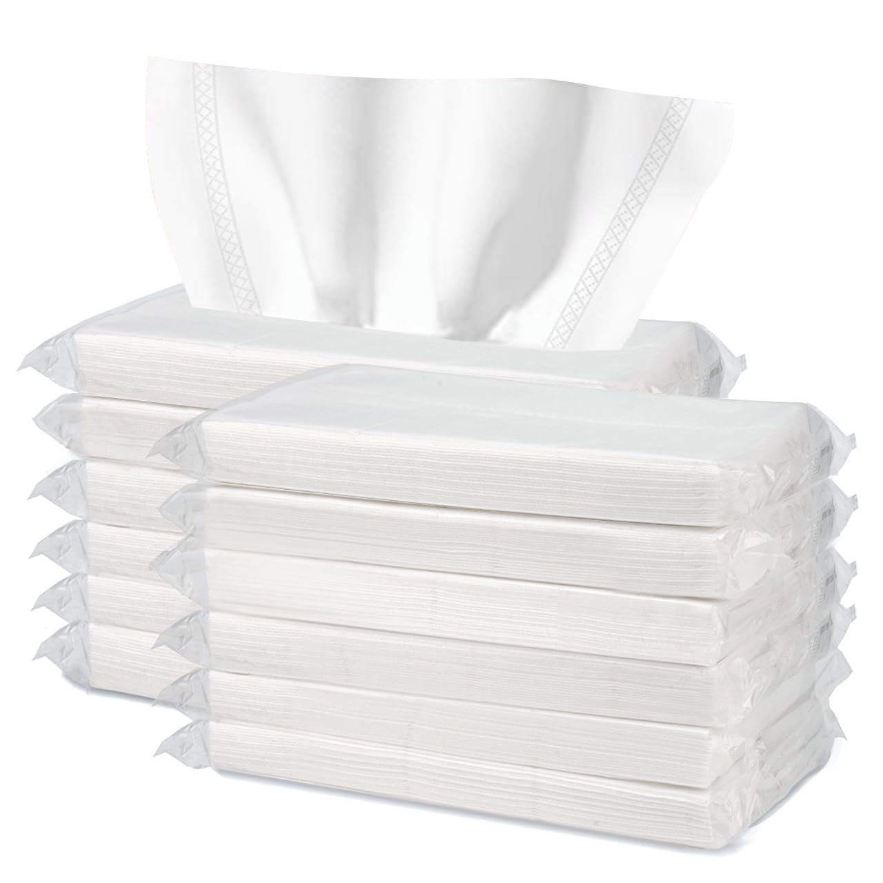 Car Tissue Refills, 600 Sheets Disposable Soft Facial Tissues Napkin, Travel Size Pack for Car Visor Tissue Holder or Purse, 50 Sheets per Pack