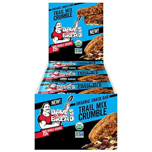 Dave's Killer Bread Trail Mix Crumble Organic Snack Bars, 12 Individually Wrapped Snack Bars (Pack of 1)