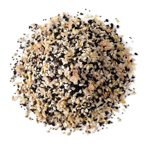 Food to Live Everything Bagel Seasoning, 4 oz - Blend of White and Black Sesame Seeds, Minced Garlic, Onion and Himalayan Pink Salt Flakes. Great as