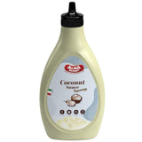 Alma Gourmet Coconut Topping Sauce Imported from Italy, 17.6 Oz (500g) - Creamy Coconut Dessert Syrup, Sweet Coconut Sauce Drizzle for Ice Cream