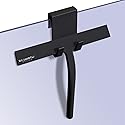 RICHMIRTH Silicone Rubber Blade Shower Squeegee 9" in Width Window & Car Squeegee for Shower, Glass, Window (Black, 9 Inches)