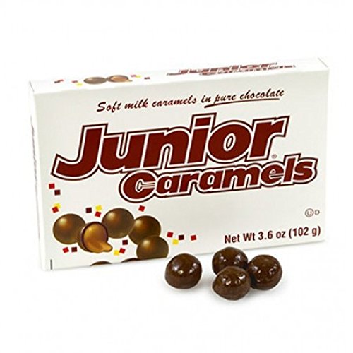 Junior Caramels, Movie Theatre Size 3.6 oz (Pack of 8)