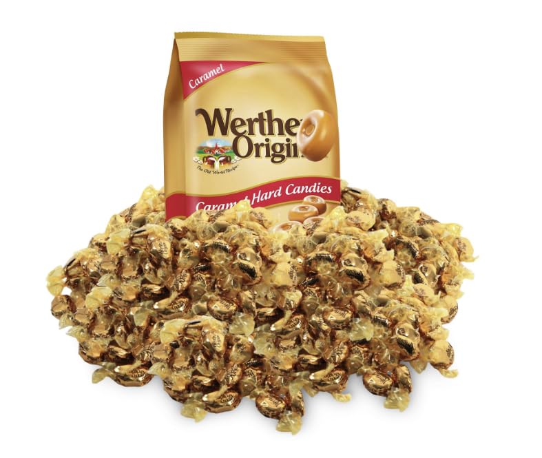 Original Caramel Hard Candy, 2.LB Bulk Pack of Carmels Candy, Ideal for Sharing, Snacking, Parties and Gifting, Perfect for Stocking Up on Your