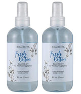 SMELLS BEGONE Essential Oil Air Freshener Spray - Odor Eliminator - 2 Pack - 8 Ounce (Fresh Cotton)