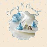 Candykrave Hershey'ss Cookies & Cream Kisses Milk Chocolate candy - (2LB 180 pcs) - Bulk chocolate Silver Foil Candy variety pack - Delicious Treats