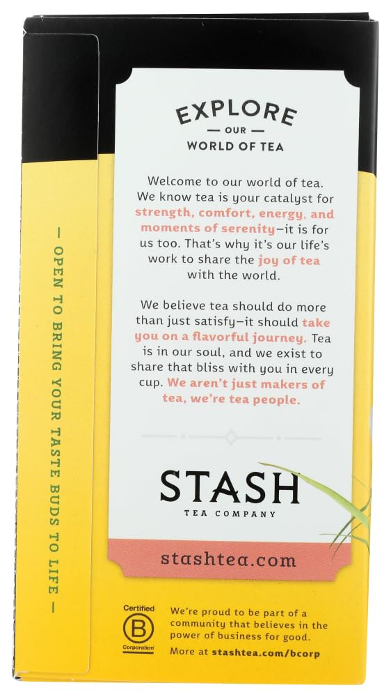 Stash Premium Herbal Tea Caffeine Free Peppermint, Pack of 2