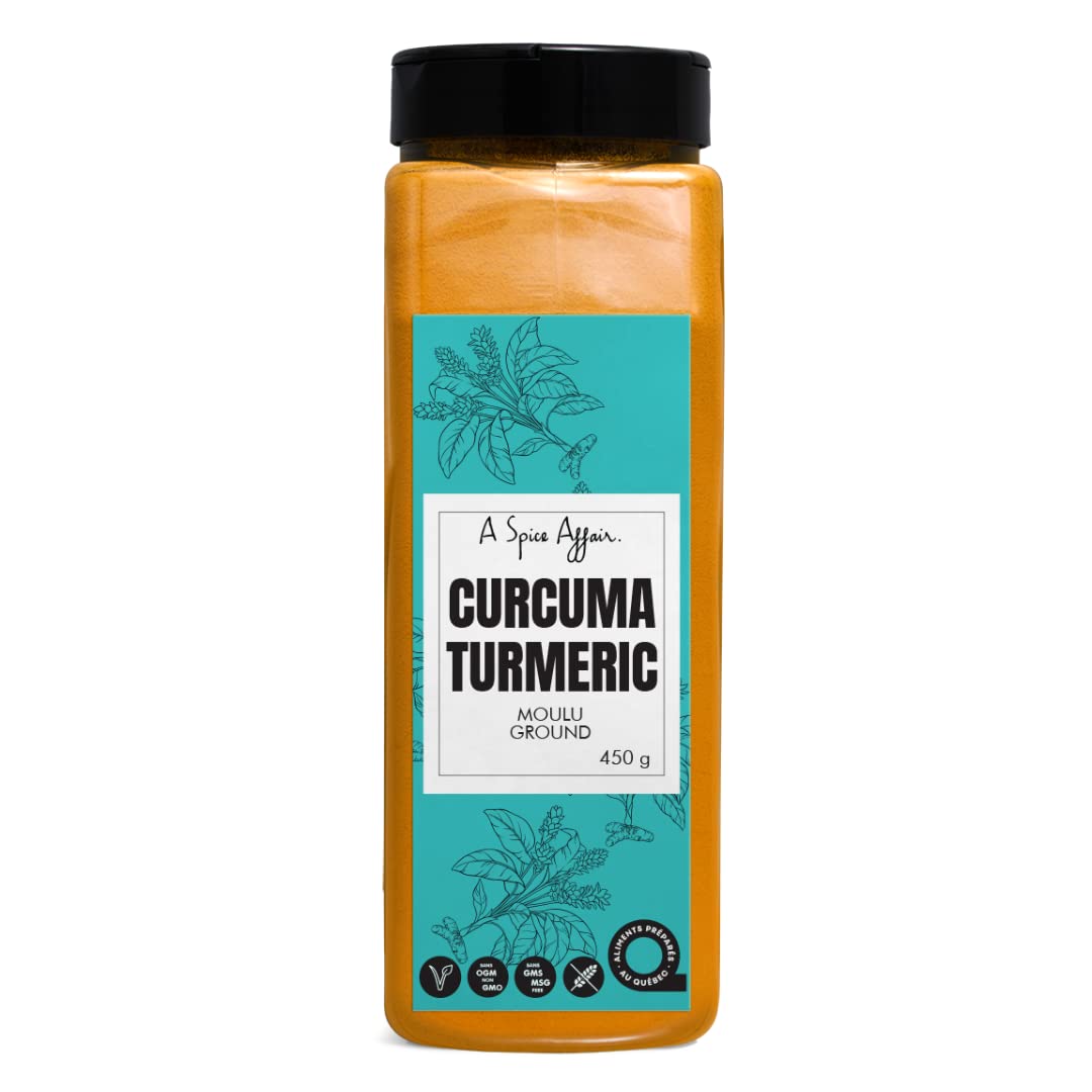 A Spice Affair Ground Turmeric | Golden Indian Turmeric Powder | Earthy, Warm & Vibrant Spice | Perfect for Curries, Rice, Lattes & Cooking |