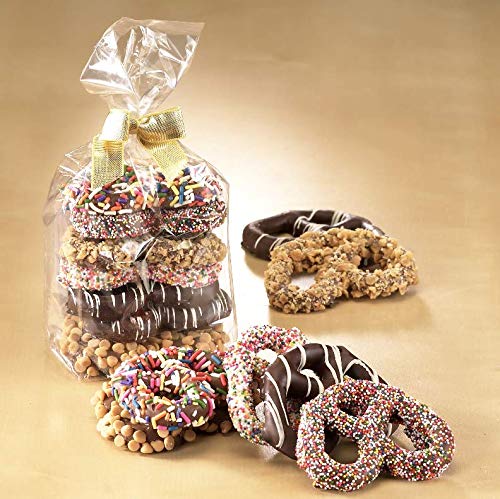 Asher's Chocolates, Chocolate Covered Pretzels Gift Basket, Holiday Assortment of Candy, Small Batches of Kosher Chocolate, Family Owned Since 1892
