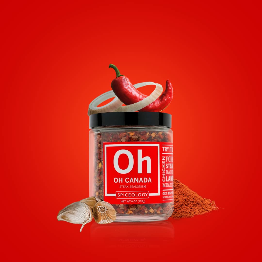 Spiceology - Oh Canada Steak Seasoning - All-Purpose BBQ Rubs, Spice Blends and Seasonings - Use on: Beef, Chicken, Pork, Steak, Bacon, Lamb, Burgers