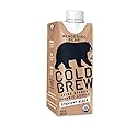 Wandering Bear Straight Black Organic Cold Brew Coffee On-the-Go - Extra Strong, Bold, Smooth, Unsweetened, Shelf-Stable, Ready to Drink, 100% Organic