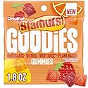STARBURST GOODIES Original Low Sugar Plant-Based Fruit Gummy Candy, 1.8 Oz Bags
