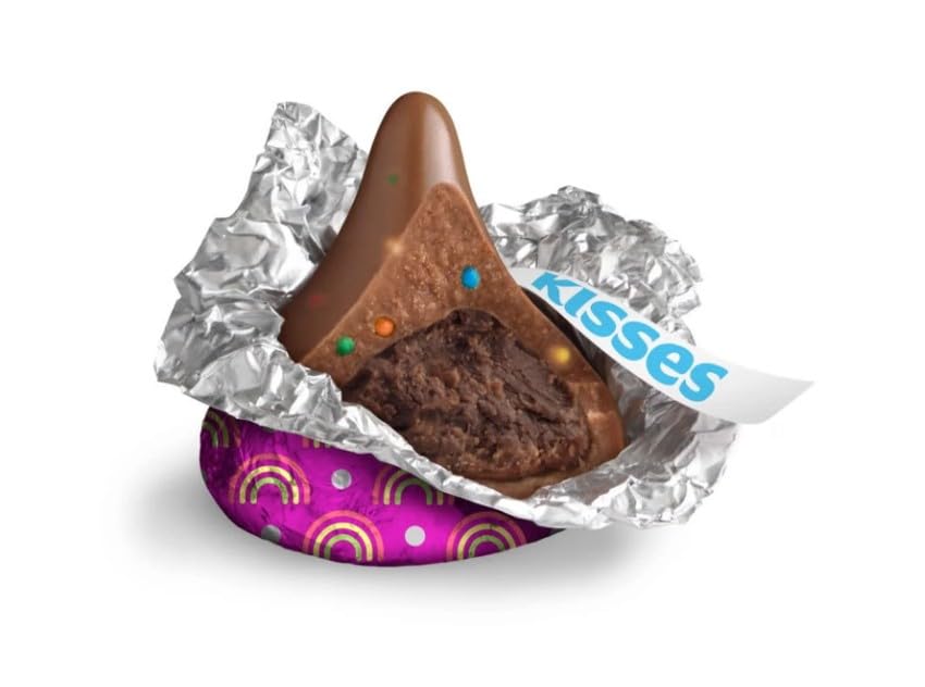4 Packs Hershey's Kisses Rainbow Brownie 9oz Each (Total 36oz).