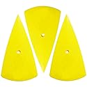 SYTASOO 3PCS Contour Squeegee for Vinyl Wraps & Decals Scraper Triangle Pointed Sharp Bubble Scraper Corner Reach Tools Fine-Edge Detailer Hand Tool