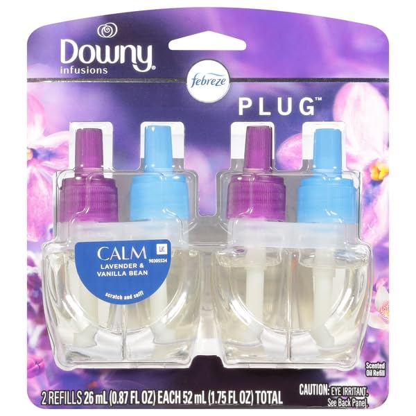 Febreze, Downy Calm Lavender & Vanilla Bean Scented Oil Refill, 1.75 Fl Oz