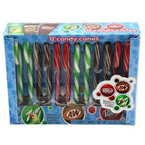 7UP, Dr. Pepper, and A&W Candy Canes - Box of 12