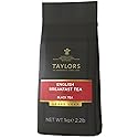 Taylors of Harrogate English Breakfast, Black Tea, Loose Leaf, 1 Kilo Bag|2.2lb (Pack of 1), Rich, Bright & Malty, Caffeinated, Premium Whole Leaf Tea