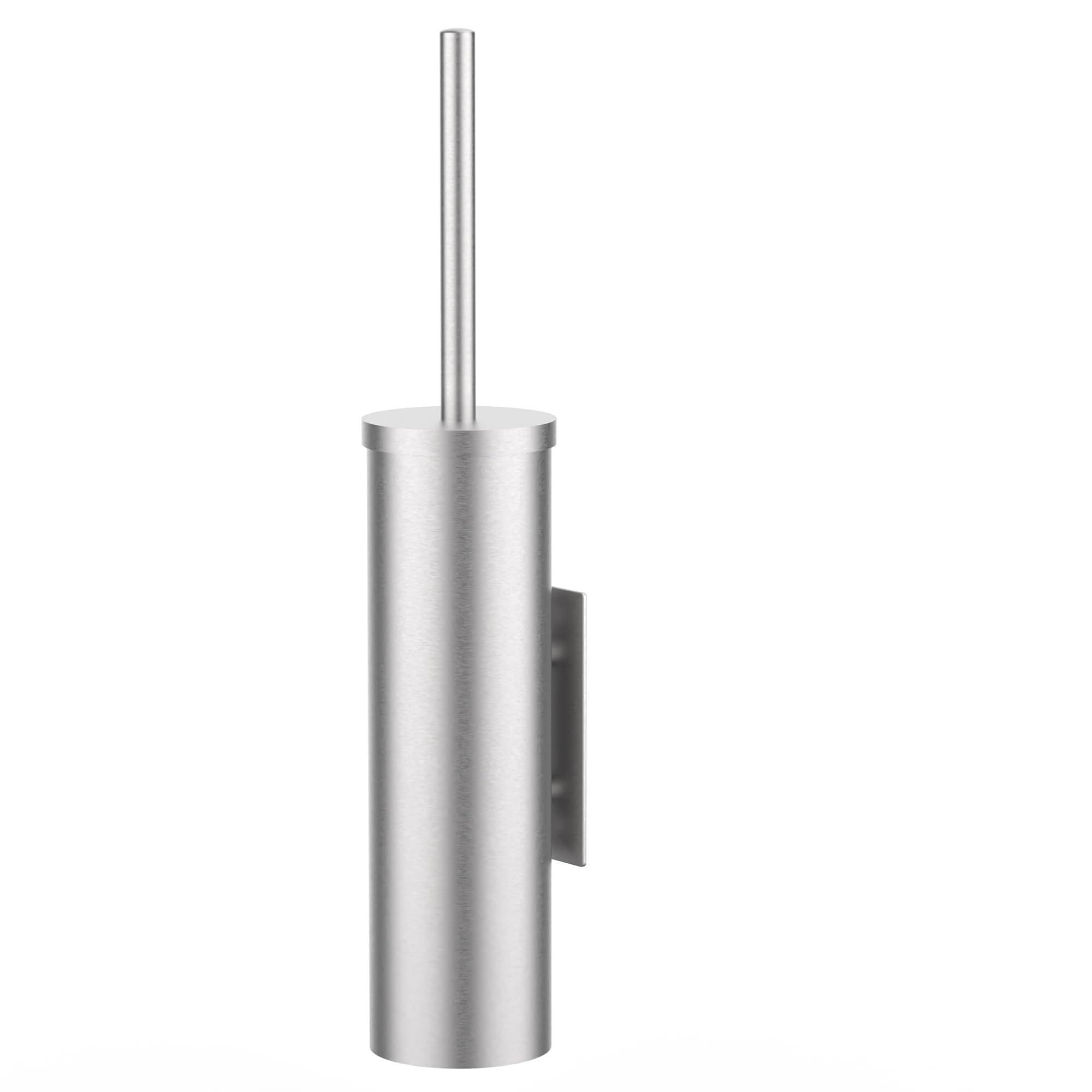 Stainless Steel Toilet Brush and Holder Set Brushed Silver Heavy Duty Toilet Bowl Brush with Long Handle for Bathroom and Farmhouse (Silver-2)