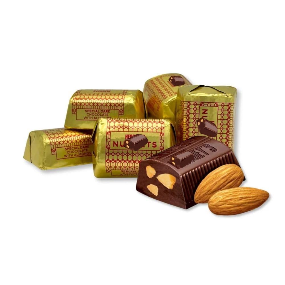 Dark Chocolate Almond Candy Nuggets Bulk Bag - 1 lb (Approx. 45 pieces)