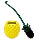 Deep & Sturdy Toilet Bowl Brush with Holder - Pineapple Bowl Brush - Durable Scrubbing - Toilet Cleaners - Household Essentials - Bathroom Cleaner