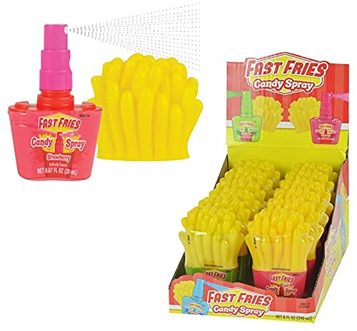 Koko's Confectionery & Novelty Kokos Fast Fries Candy Spray, 0.676 fl oz 20 mL 12 Count Display Box