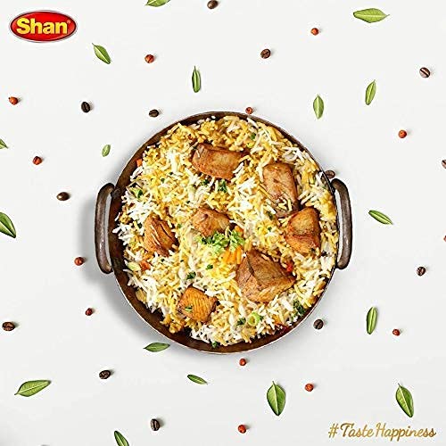 Shan Beryani Rice Arabic Seasoning Mix 2.11 oz (60g) - Spice Powder for Arabic Style Mild Meat Pilaf - Suitable for Vegetarians - Airtight Bag in