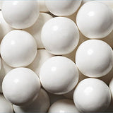 Gumballs White Bubble Gum 2 Pounds 0.5 inch Mini Gumballs by Sweet Maple Candies