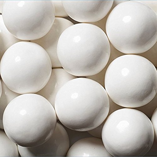 Gumballs White Bubble Gum 2 Pounds 0.5 inch Mini Gumballs by Sweet Maple Candies