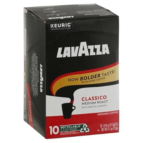 Lavazza Classico Single-Serve Coffee K-Cup® Pods for Keurig® Brewer, Medium Roast,100% Arabica, Value Pack, Full bodied medium roast with rich flavor