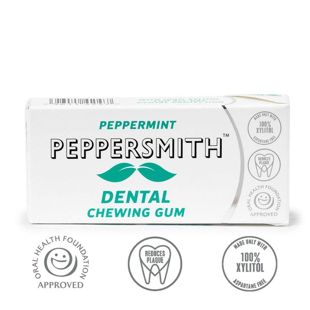 Peppersmith Peppermint Xylitol Gum 15g - 12 Pack