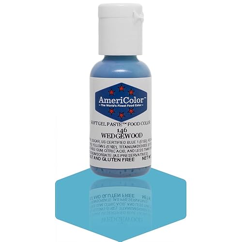 AmeriColor Soft Gel Paste Food Color, Wedgewood, 0.75 Ounce Bottle