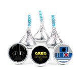 108ct Personalized Kid's Birthday Party Favors Stickers for Kisses Candy (108 ct) - Galactic Empire