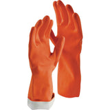 Libman 6033951 Latex Cleaning Gloves Orange - Large