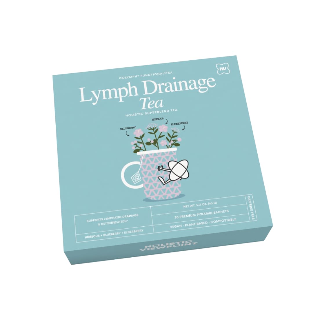CoLymph Functionalitea: Lymph Drainage Tea, Holistic Herbal Tea to Support Lymphatic Drainage, Reduce Water Retention, Inflammation, and Face & Body