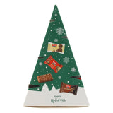 Loacker Christmas Tree, Mix of Wafer & Chocolate Specialties,138g / 4.87 oz., box with Loacker's Favorite Individually Wrapped Mini Wafer & Chocolate