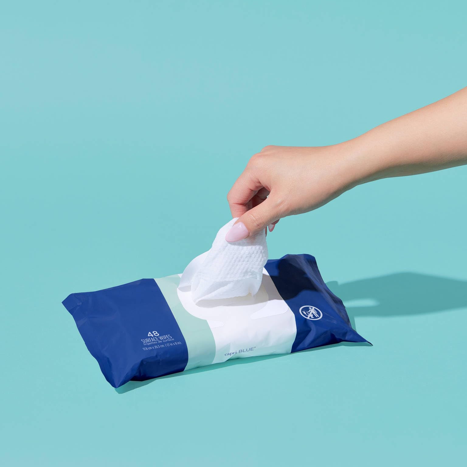 Capri Blue Volcano Multi Surface Wipes - Multi-Purpose Cleaning Wipes with Grapefruit & Tangerine Essential Oils - Safe for Countertops, Walls