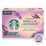 Starbucks K-Cup Coffee Pods, Flavored Hot or Iced Coffee, Vanilla Lavender, 10 Keurig Pods
