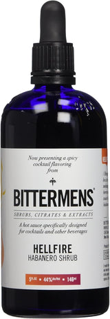 Bittermens Hellfire Habanero Shrub Cocktail Bitters, 5oz - For Modern Cocktails, A Hot Sauce Specifically Disigned for Cocktails and Other Beverages