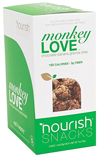 Nourish Snacks Granola Bites - Monkey Love - Chocolate-Banana - 1.72 oz - 5 Count